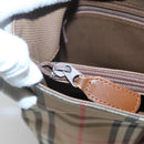 Burberrys Nova Check Shoulder Bag Canvas Beige Auth bs25867-10