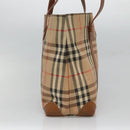 Burberrys Nova Check Shoulder Bag Canvas Beige Auth bs25867-3