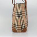 Burberrys Nova Check Shoulder Bag Canvas Beige Auth bs25867-4