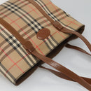 Burberrys Nova Check Shoulder Bag Canvas Beige Auth bs25867-6