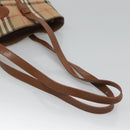 Burberrys Nova Check Shoulder Bag Canvas Beige Auth bs25867-7