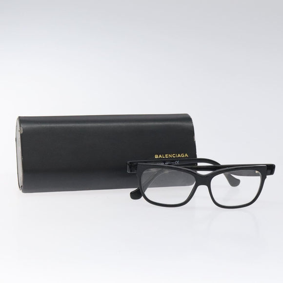 BALENCIAGA Glasses Plastic Black Auth bs25887