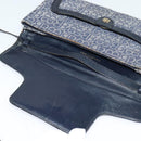 BALENCIAGA BB Shoulder Bag Canvas Navy Gold Auth bs25889-10