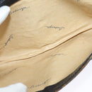 BALENCIAGA BB Shoulder Bag Canvas Navy Gold Auth bs25889-20