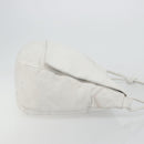 LOEWE Shoulder Bag Leather White Gold Auth bs25892-3