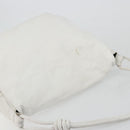 LOEWE Shoulder Bag Leather White Gold Auth bs25892-6