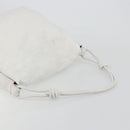 LOEWE Shoulder Bag Leather White Gold Auth bs25892-8