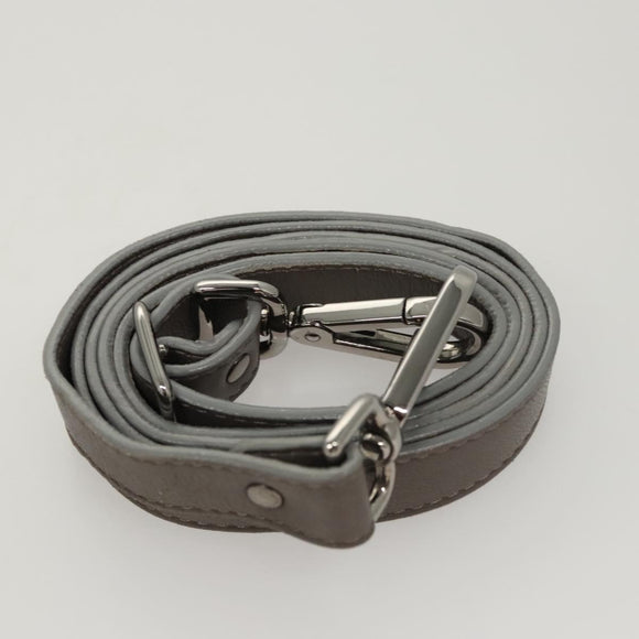 Jimmy Choo Hand Bag Leather 2way Silver Auth bs25894