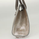 Jimmy Choo Hand Bag Leather 2way Silver Auth bs25894-4