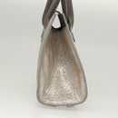 Jimmy Choo Hand Bag Leather 2way Silver Auth bs25894-5