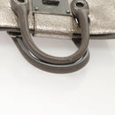 Jimmy Choo Hand Bag Leather 2way Silver Auth bs25894-7