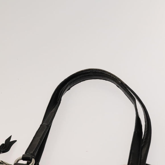 Coach Signature Bag Nylon Canvas 2Set Black Gray Auth bs25898