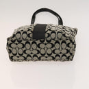 Coach Signature Bag Nylon Canvas 2 Set Black Gray Auth bs25898-7