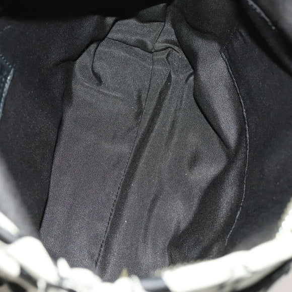 Coach Signature Bag Nylon Canvas 2Set Black Gray Auth bs25898