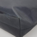 PRADA Hand Bag Enamel Navy Silver Auth bs25904-9