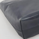 PRADA Hand Bag Enamel Navy Silver Auth bs25904-14