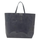 PRADA Hand Bag Enamel Navy Silver Auth bs25904-13