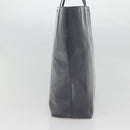 PRADA Hand Bag Enamel Navy Silver Auth bs25904-3