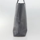 PRADA Hand Bag Enamel Navy Silver Auth bs25904-4