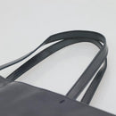 PRADA Hand Bag Enamel Navy Silver Auth bs25904-8