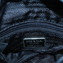 PRADA Shoulder Bag Nylon Black Silver Auth bs25905-17
