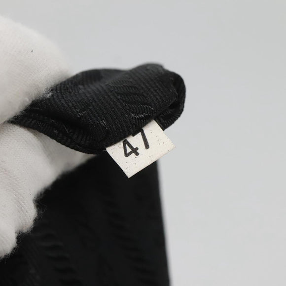 PRADA Shoulder Bag Nylon Black Silver Auth bs25905