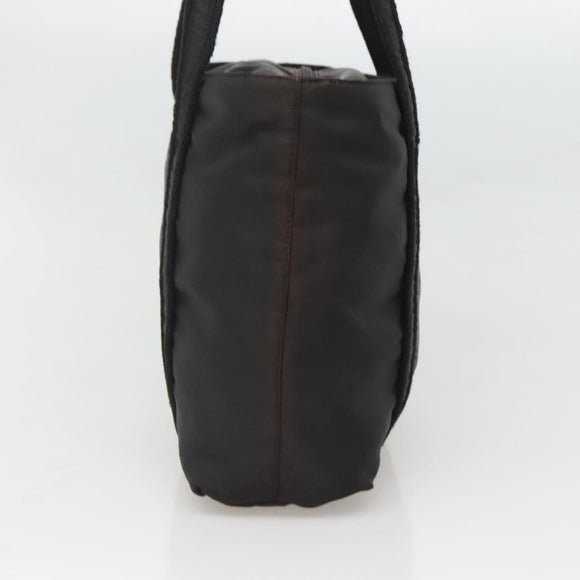 PRADA Shoulder Bag Nylon Black Silver Auth bs25905