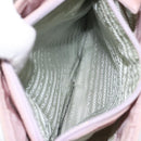 PRADA Shoulder Bag Nylon Pink Silver Auth bs25907-21