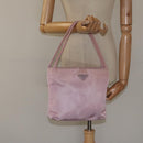 PRADA Shoulder Bag Nylon Pink Silver Auth bs25907-23