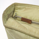 PRADA Shoulder Bag Nylon Beige Silver Auth bs25909-15