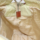PRADA Shoulder Bag Nylon Beige Silver Auth bs25909-18
