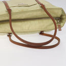 PRADA Shoulder Bag Nylon Beige Silver Auth bs25909-7