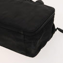 PRADA Hand Bag Nylon Black Silver Auth bs25910-16