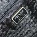 PRADA Hand Bag Nylon Black Silver Auth bs25910-22