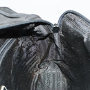 PRADA Hand Bag Nylon Black Silver Auth bs25910-24