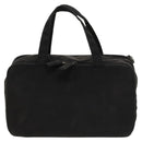 PRADA Hand Bag Nylon Black Silver Auth bs25910-2