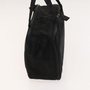 PRADA Hand Bag Nylon Black Silver Auth bs25910-3