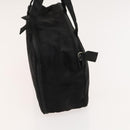 PRADA Hand Bag Nylon Black Silver Auth bs25910-4