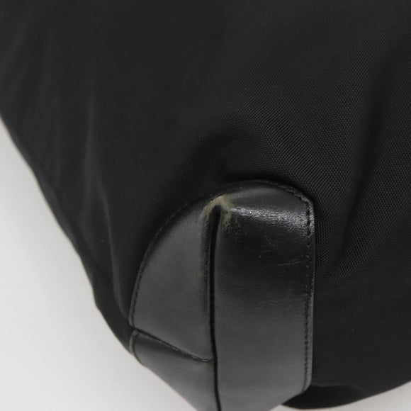 GUCCI Hand Bag Nylon Black Silver 019 0373 Auth bs25919