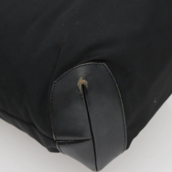 GUCCI Hand Bag Nylon Black Silver 019 0373 Auth bs25919