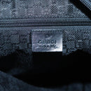 GUCCI Hand Bag Nylon Black Silver 019 0373 Auth bs25919-17