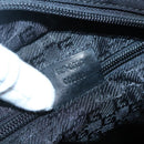 GUCCI Hand Bag Nylon Black Silver 019 0373 Auth bs25919-12