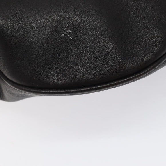 GUCCI Shoulder Bag Leather Brown Silver 001 1206 Auth bs25922