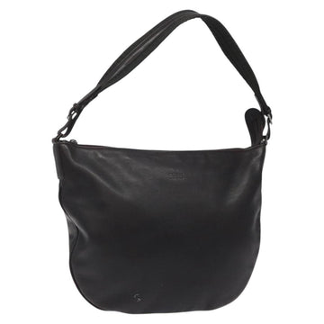 GUCCI Shoulder Bag Leather Brown Silver 001 1206 Auth bs25922