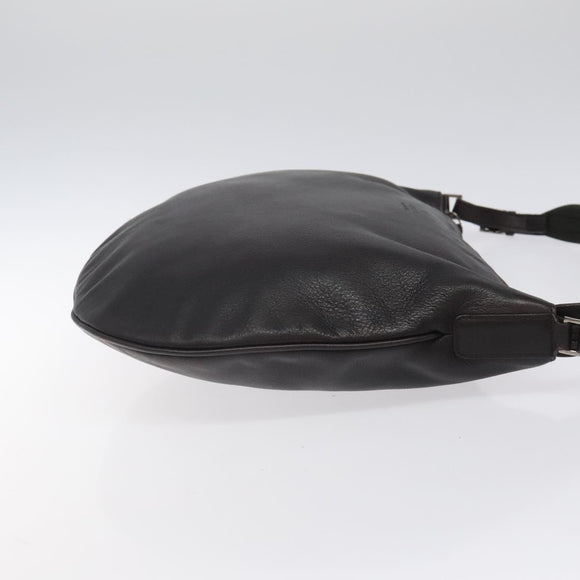 GUCCI Shoulder Bag Leather Brown Silver 001 1206 Auth bs25922