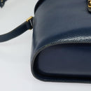 GUCCI Shoulder Bag Leather Blue Gold Auth bs25923-10