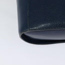 GUCCI Shoulder Bag Leather Blue Gold Auth bs25923-12