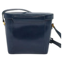 GUCCI Shoulder Bag Leather Blue Gold Auth bs25923-3