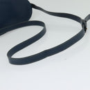 GUCCI Shoulder Bag Leather Blue Gold Auth bs25923-7