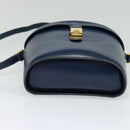 GUCCI Shoulder Bag Leather Blue Gold Auth bs25923-9